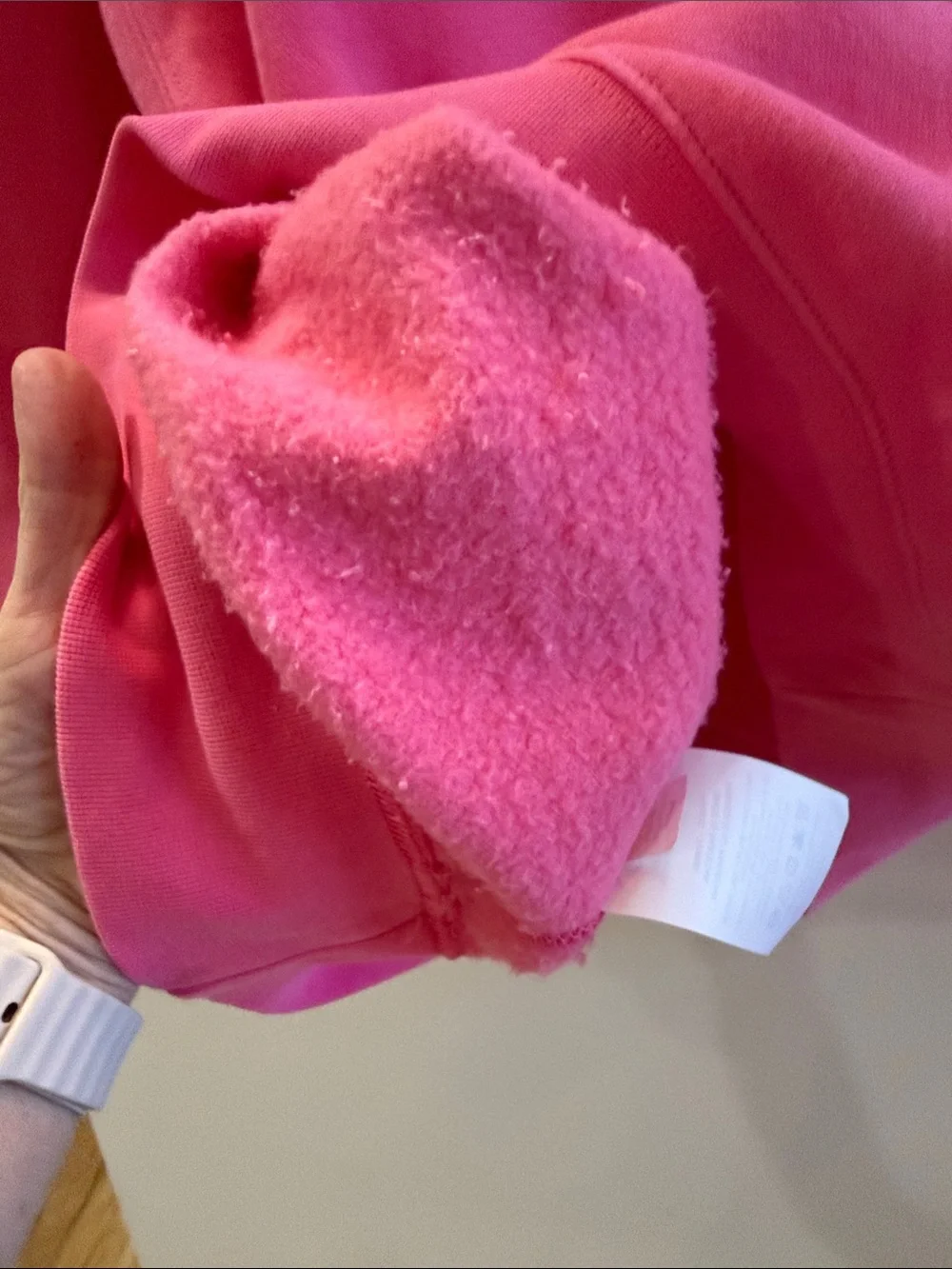 Nike Hot Pink Hoodie with White Logo